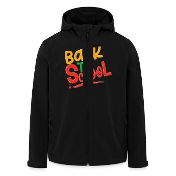 Retour à l’école - Veste softshell homme en polyester recyclé Stanley/Stella - noir - Devant - AI Model Male 185 light (185cm)