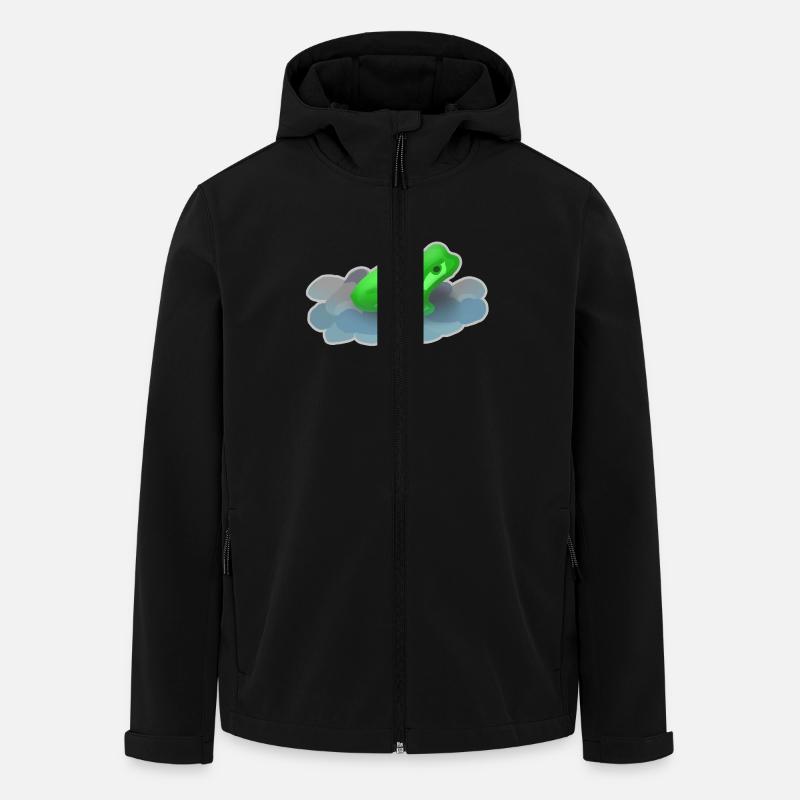 Frosch - Recycelte Männer Softshell-Jacke von Stanley/Stella - Schwarz