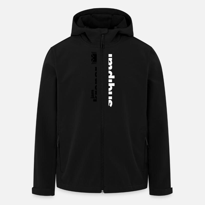 Krenar qe jam Shqiptar - Softshelljacka herr i återvunnen polyester Stanley/Stella - svart