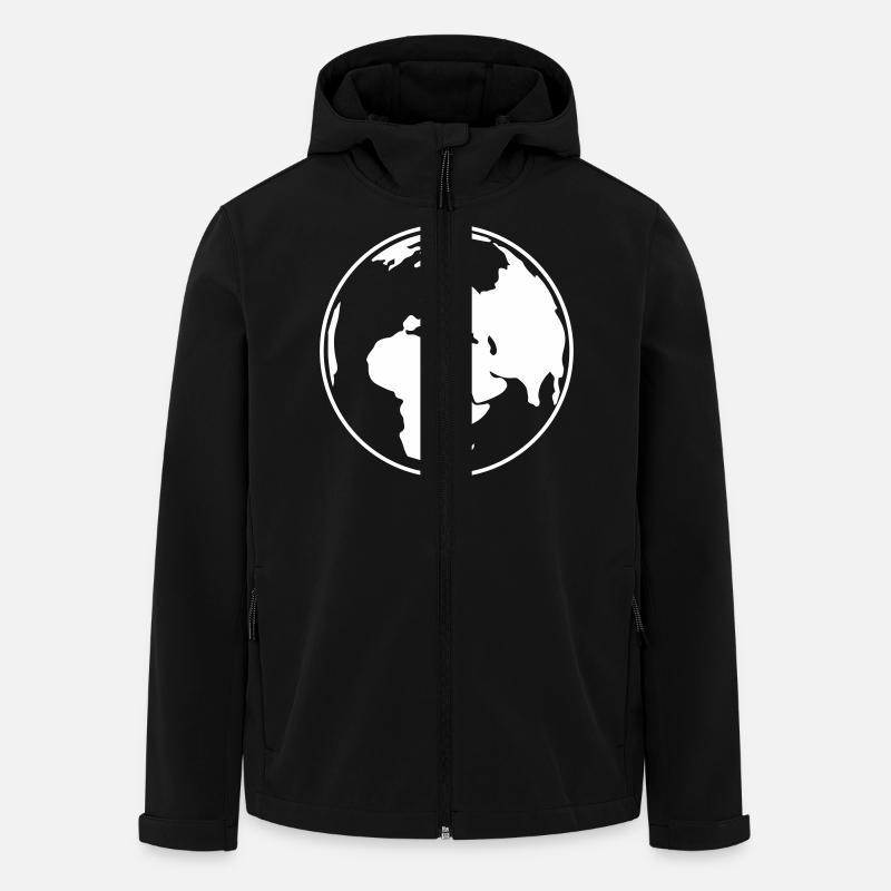 World - Men’s Recycled Softshell Jacket by Stanley/Stella - black