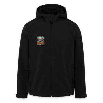 La légende a pris sa retraite 2025 n’est plus mon problème - Veste softshell homme en polyester recyclé Stanley/Stella - noir - Devant - AI Model Male 185 light (185cm)