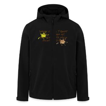 T-shirt - Recycelte Männer Softshell-Jacke von Stanley/Stella - Schwarz - Vorne - AI Model Male 185 light (185cm)