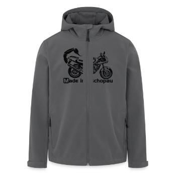 MZ Skorpion Sport - Recycelte Männer Softshell-Jacke von Stanley/Stella - Schwarz - Vorne - AI Model Male 185 light (185cm)