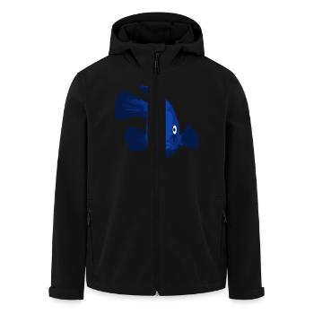 blauer Fisch - Recycelte Männer Softshell-Jacke von Stanley/Stella - Schwarz - Vorne - AI Model Male 185 light (185cm)