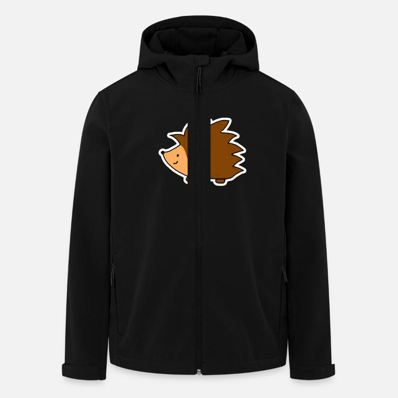 Igel - Recycelte Männer Softshell-Jacke von Stanley/Stella - Schwarz