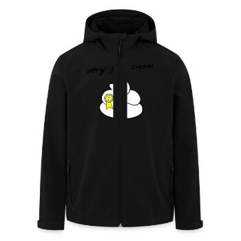 Erste Sahne - Recycelte Männer Softshell-Jacke von Stanley/Stella - Schwarz - Vorne - AI Model Male 185 light (185cm)