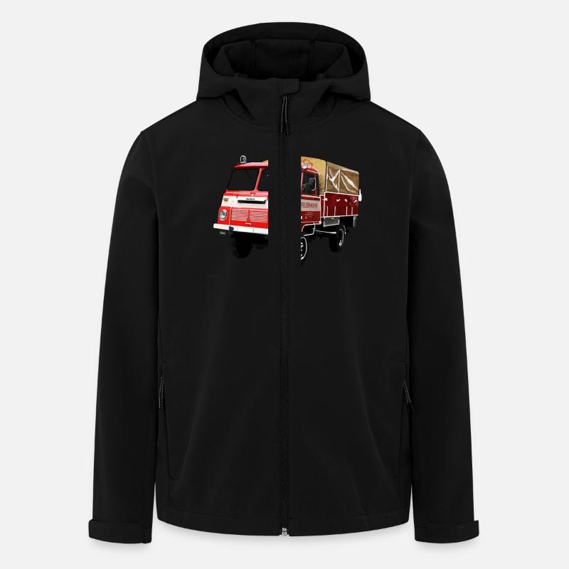 Robur Feuerwehr LO LD - Recycelte Männer Softshell-Jacke von Stanley/Stella - Schwarz