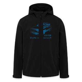 Wartburg w353 Made in Eisenach - Recycelte Männer Softshell-Jacke von Stanley/Stella - Schwarz - Vorne - AI Model Male 185 light (185cm)