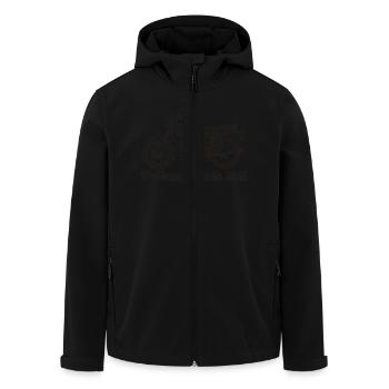 Simson S51 Waffenschmiede - Recycelte Männer Softshell-Jacke von Stanley/Stella - Schwarz - Vorne - AI Model Male 185 light (185cm)