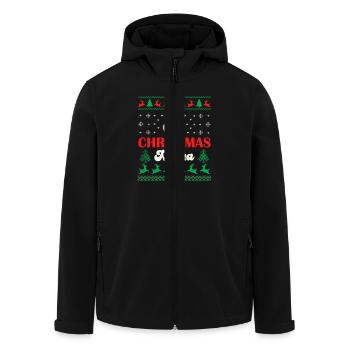 Merry Christmas Mama - Veste softshell homme en polyester recyclé Stanley/Stella - noir - Devant - AI Model Male 185 light (185cm)