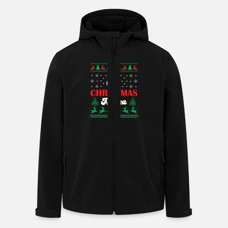 Merry Christmas Mama - Veste softshell homme en polyester recyclé Stanley/Stella - noir