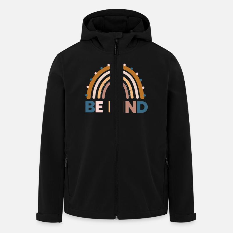 Be kind funny shirt - Men’s Recycled Softshell Jacket by Stanley/Stella - black