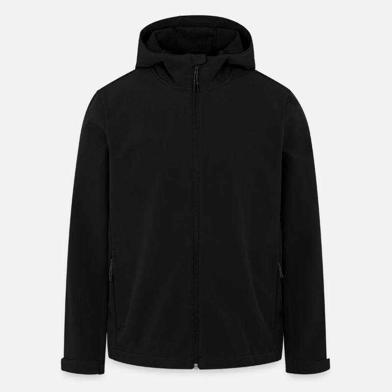 aucun risque pas de plaisir - Veste softshell homme en polyester recyclé Stanley/Stella - noir