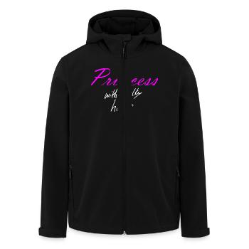 Princess with chalky hands - Veste softshell homme en polyester recyclé Stanley/Stella - noir - Devant - AI Model Male 185 light (185cm)