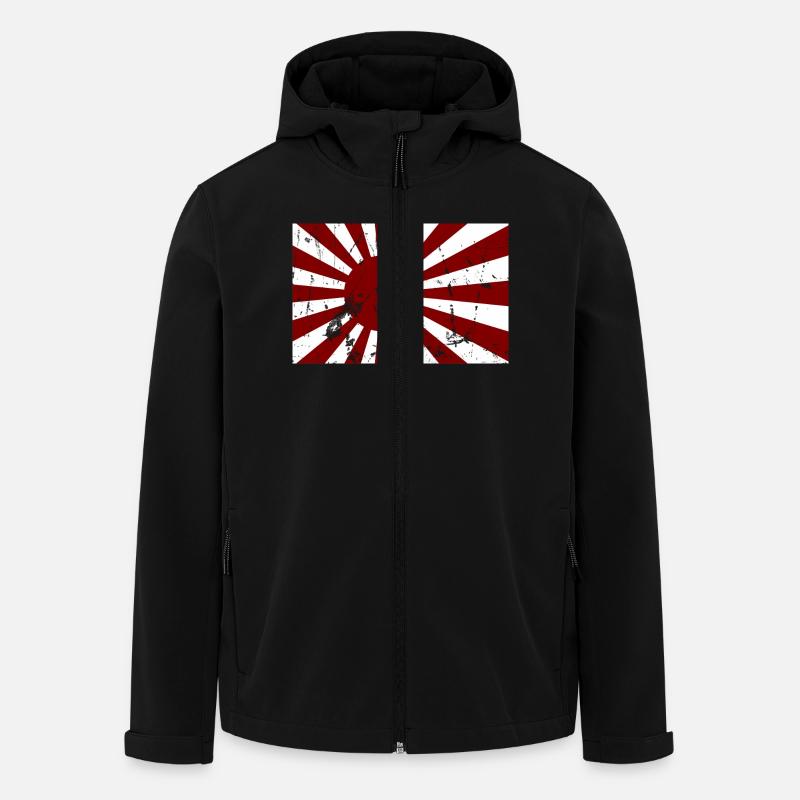 Japan Flagge - Recycelte Männer Softshell-Jacke von Stanley/Stella - Schwarz