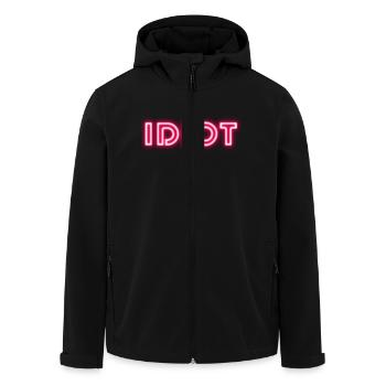 Idiot Geschenkidee - Recycelte Männer Softshell-Jacke von Stanley/Stella - Schwarz - Vorne - AI Model Male 185 light (185cm)