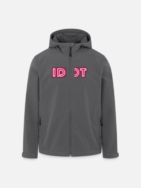 Idiot Geschenkidee - Recycelte Männer Softshell-Jacke von Stanley/Stella - Schwarz