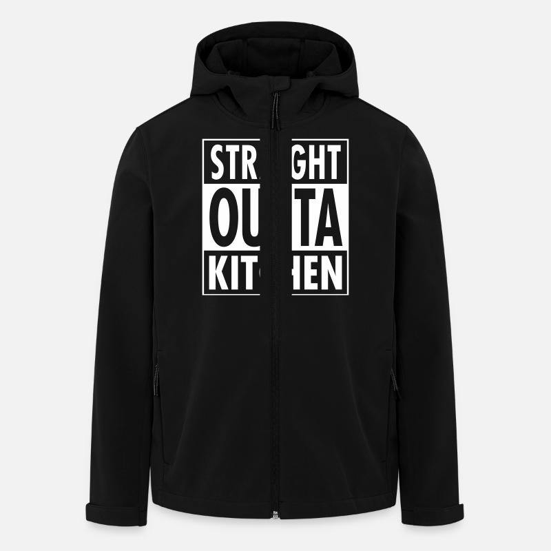 Straight Outta Kitchen - Men’s Recycled Softshell Jacket by Stanley/Stella - black