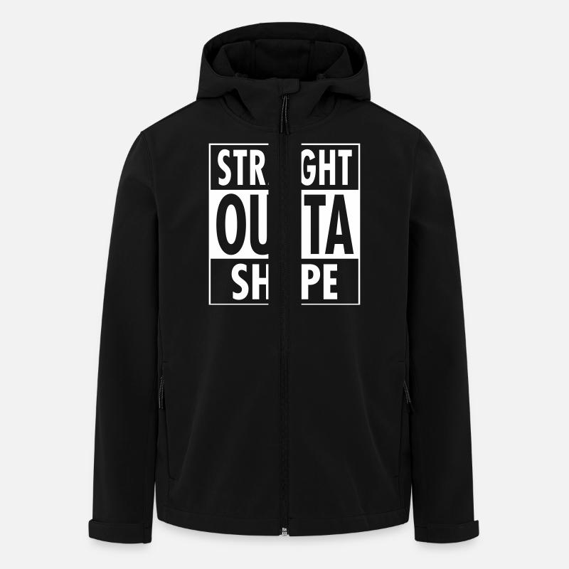Straight Outta Shape - Veste softshell homme en polyester recyclé Discoverer Stanley/Stella - noir