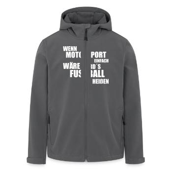 quand le sport automobile serait tout simplement - Veste softshell homme en polyester recyclé Stanley/Stella - noir - Devant - AI Model Male 185 light (185cm)