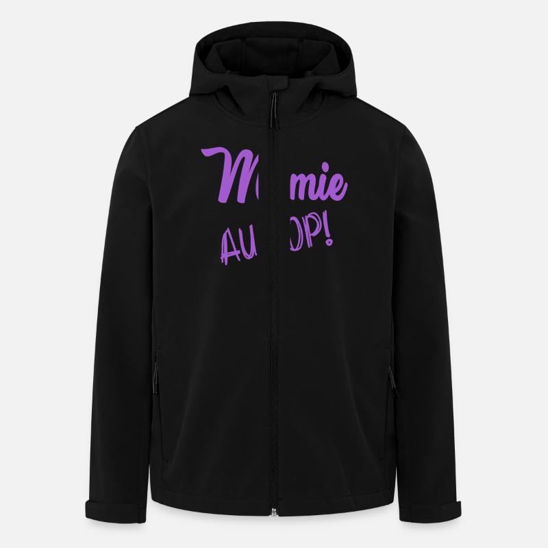 MAMA. OMA - Recycelte Männer Softshell-Jacke von Stanley/Stella - Schwarz