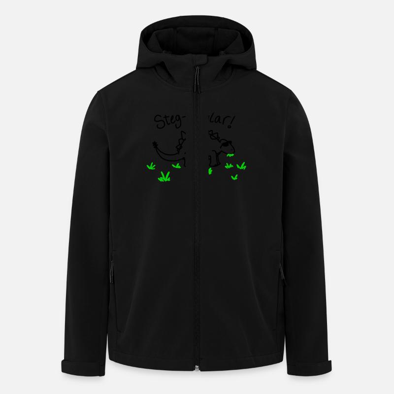 Steg-tacuar! - Veste softshell homme en polyester recyclé Stanley/Stella - noir