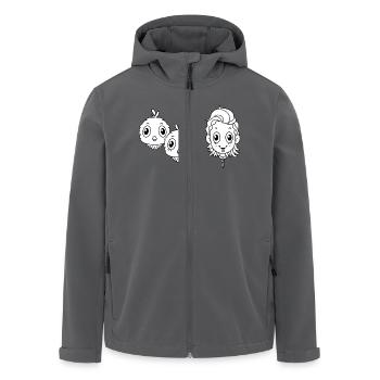Haustier Vogel - Recycelte Männer Softshell-Jacke von Stanley/Stella - Schwarz - Vorne - AI Model Male 185 light (185cm)
