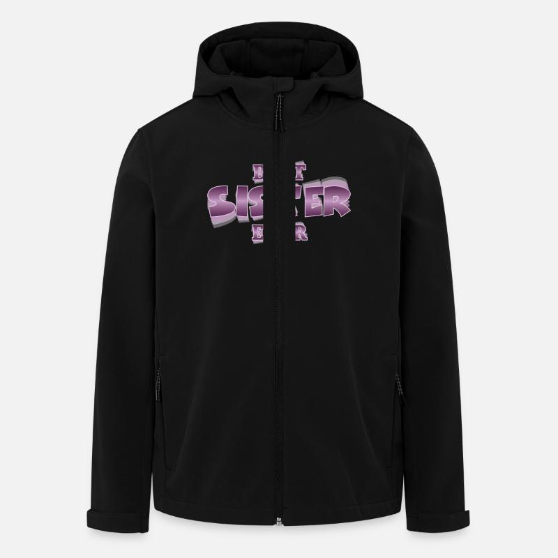 Best sister ever - Men’s Recycled Softshell Jacket by Stanley/Stella - black