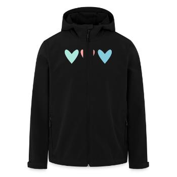 SAINT VALENTINE. bachelorette party. I LOVE YOU. I LOVE YOU. LOVE - Men’s Recycled Softshell Jacket by Stanley/Stella - black - Front - AI Model Male 185 light (185cm)