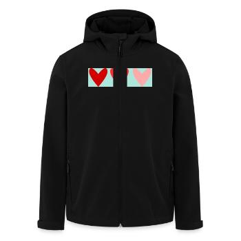 LIEBE. PAAR. ICH HABE GERADE GEHEIRATET. Junggesellinnenabschied. HEILIGER VALENTINSTAG. - Recycelte Männer Softshell-Jacke von Stanley/Stella - Schwarz - Vorne - AI Model Male 185 light (185cm)