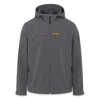 Equipment Manager deluxe - Recycelte Männer Softshell-Jacke von Stanley/Stella - Schwarz - Vorne - AI Model Male 185 light (185cm)