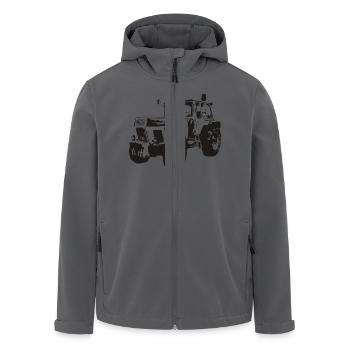 DDR Traktor ZT 300 - Recycelte Männer Softshell-Jacke von Stanley/Stella - Schwarz - Vorne - AI Model Male 185 light (185cm)