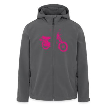 Simson S51 Enduro DDR Mopet - Recycelte Männer Softshell-Jacke von Stanley/Stella - Schwarz - Vorne - AI Model Male 185 light (185cm)
