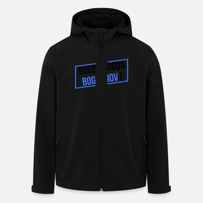 BOGDA BOGDA BOGDANOV ! - Veste softshell homme en polyester recyclé Stanley/Stella - noir