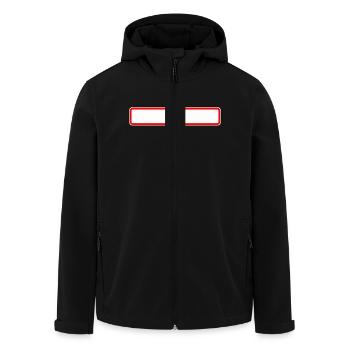 Panneau vierge, j'aime ma ville - Veste softshell homme en polyester recyclé Stanley/Stella - noir - Devant - AI Model Male 185 light (185cm)