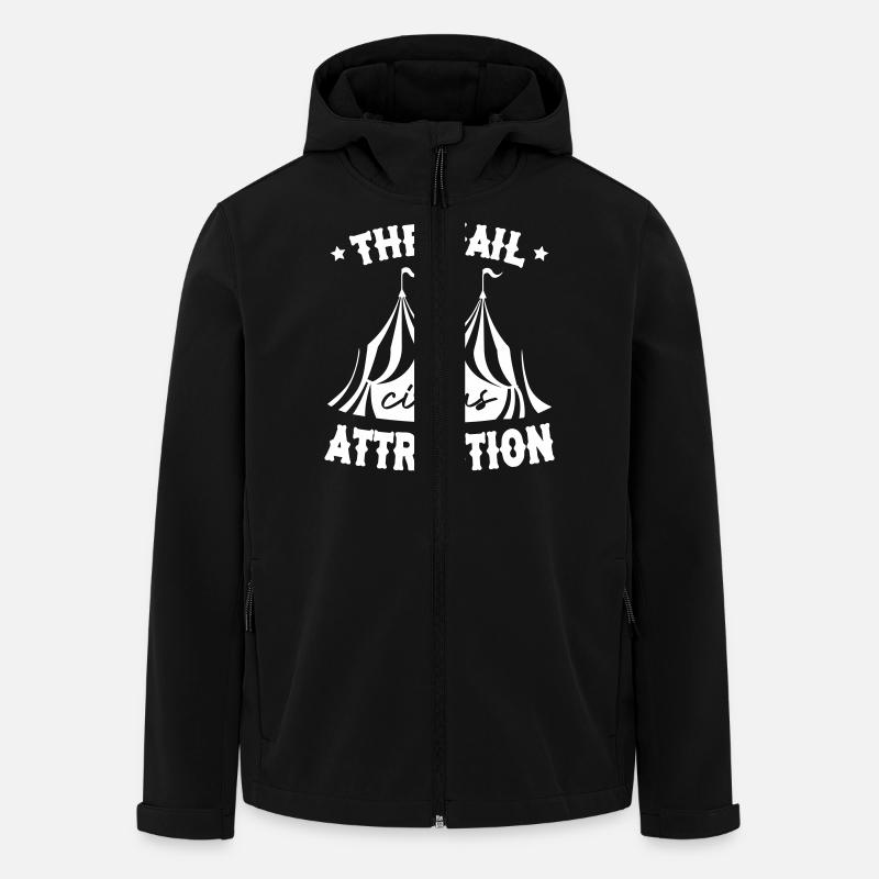 L’attraction principale du cirque - Veste softshell homme en polyester recyclé Stanley/Stella - noir