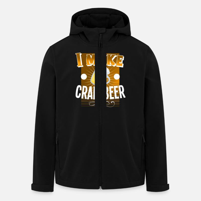 Bière artisanale - Veste softshell homme en polyester recyclé Stanley/Stella - noir