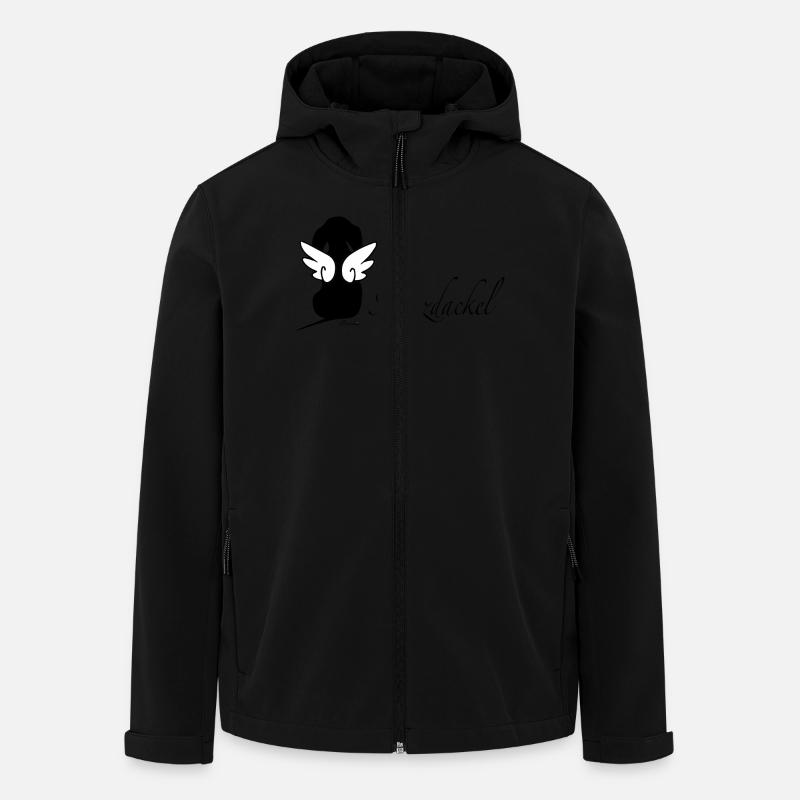 Schutzdackel grau - Recycelte Männer Softshell-Jacke von Stanley/Stella - Schwarz