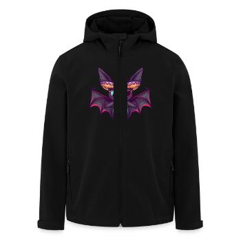 Fledermaus Lustig Sombrero - Recycelte Männer Softshell-Jacke von Stanley/Stella - Schwarz - Vorne - AI Model Male 185 light (185cm)