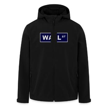 wallstreet blue - Recycelte Männer Softshell-Jacke von Stanley/Stella - Schwarz - Vorne - AI Model Male 185 light (185cm)