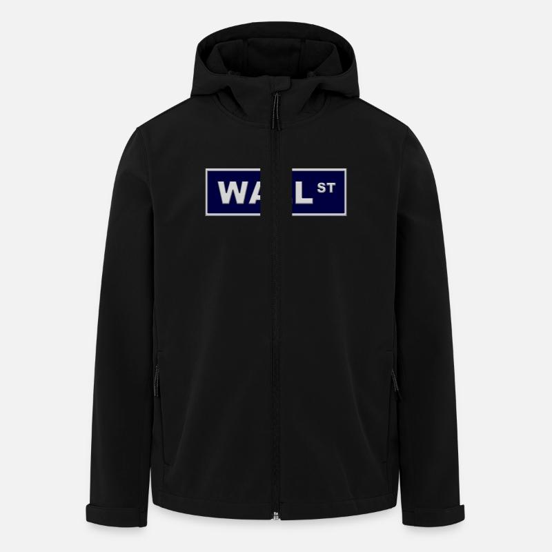 wallstreet blue - Recycelte Männer Softshell-Jacke von Stanley/Stella - Schwarz