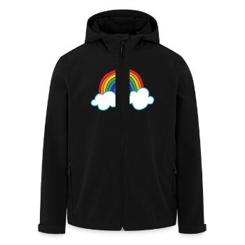 Rainbow, Pride, Unicorns - Recycelte Männer Softshell-Jacke von Stanley/Stella - Schwarz - Vorne - AI Model Male 185 light (185cm)