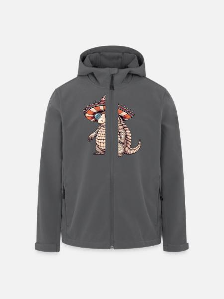 Armadillo Funny Sombrero - Veste softshell homme en polyester recyclé Stanley/Stella - noir