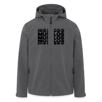 Muss Los - Recycelte Männer Softshell-Jacke von Stanley/Stella - Schwarz - Vorne - AI Model Male 185 light (185cm)