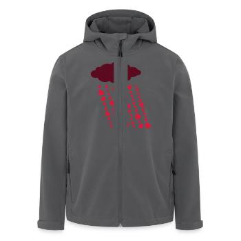 Sturm der Liebe - Recycelte Männer Softshell-Jacke von Stanley/Stella - Schwarz - Vorne - AI Model Male 185 light (185cm)