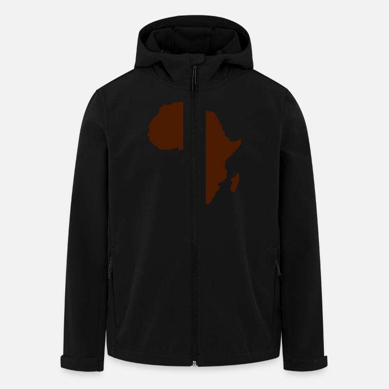 AFRIKA - Recycelte Männer Softshell-Jacke von Stanley/Stella - Schwarz