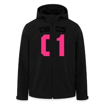 Best Mom - Recycelte Männer Softshell-Jacke von Stanley/Stella - Schwarz - Vorne - AI Model Male 185 light (185cm)
