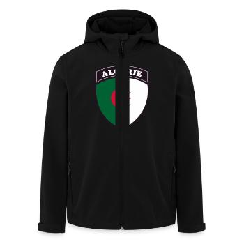 algerie blason - Veste softshell homme en polyester recyclé Stanley/Stella - noir - Devant - AI Model Male 185 light (185cm)