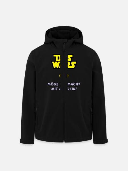 Das Wars - Recycelte Männer Softshell-Jacke von Stanley/Stella - Schwarz