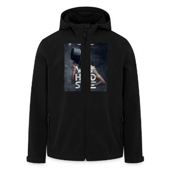We Love Hardstyle - Recycelte Männer Softshell-Jacke von Stanley/Stella - Schwarz - Vorne - AI Model Male 185 light (185cm)